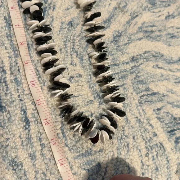 Mod rude girl vintage plastic oval multidirectional necklace  - Picture 3 of 3